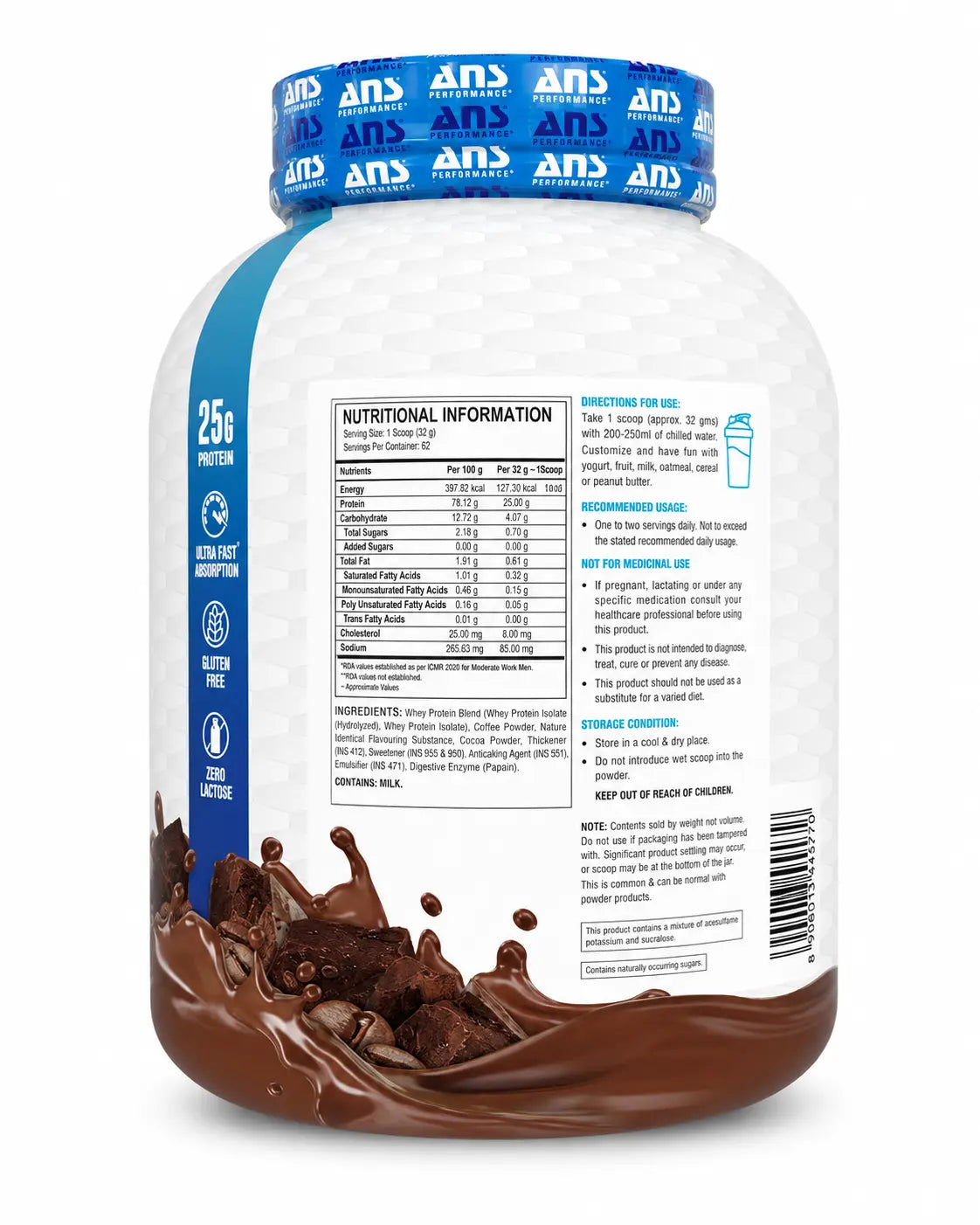 ANS N-ISO Premium Hydrolyzed Whey Protein Isolate Product vendor