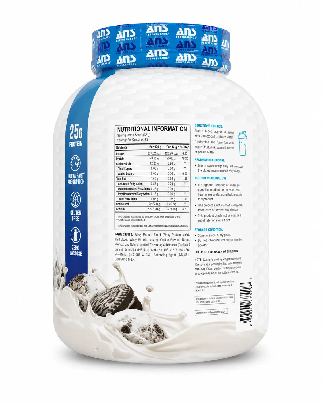 ANS N-ISO Premium Hydrolyzed Whey Protein Isolate Product vendor