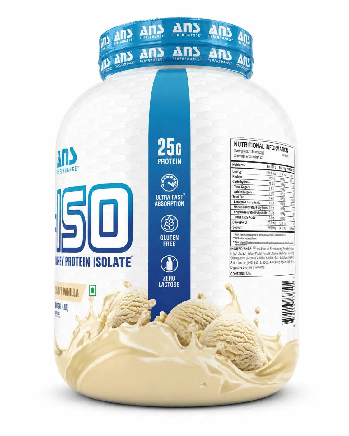 ANS N-ISO Premium Hydrolyzed Whey Protein Isolate Product vendor