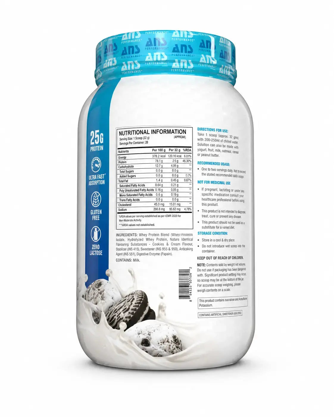 ANS N-ISO Premium Hydrolyzed Whey Protein Isolate Product vendor