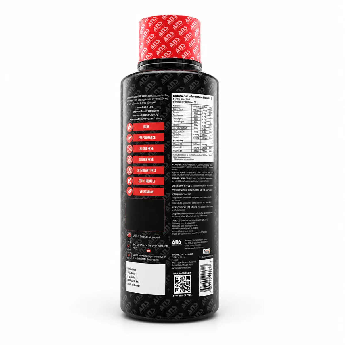ANS Performance Diablo L-Carnitine 3000 mg Product vendor