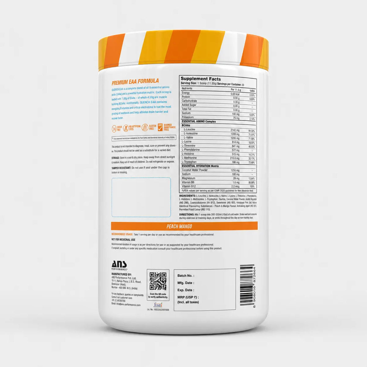 ANS Performance Quench EAA + Electrolytes Product vendor