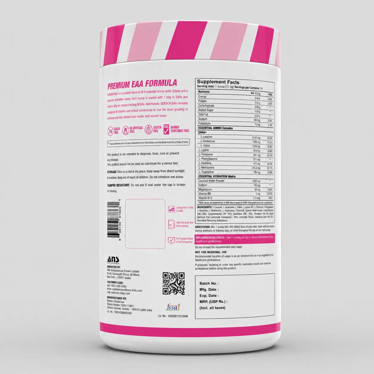 ANS Performance Quench EAA + Electrolytes Product vendor