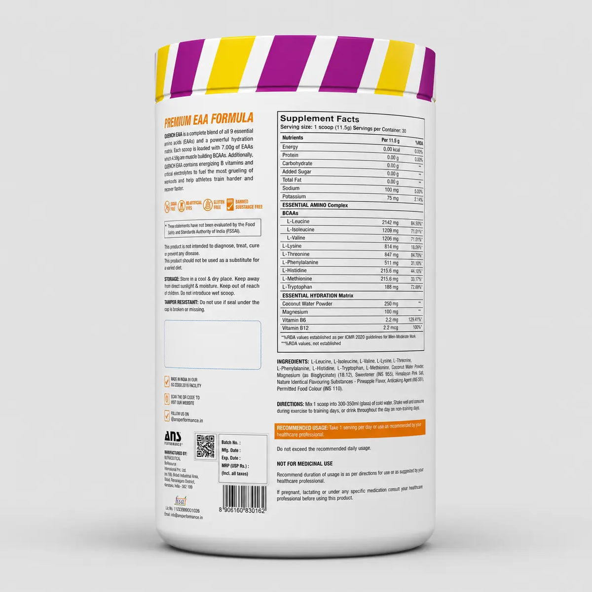 ANS Performance Quench EAA + Electrolytes Product vendor