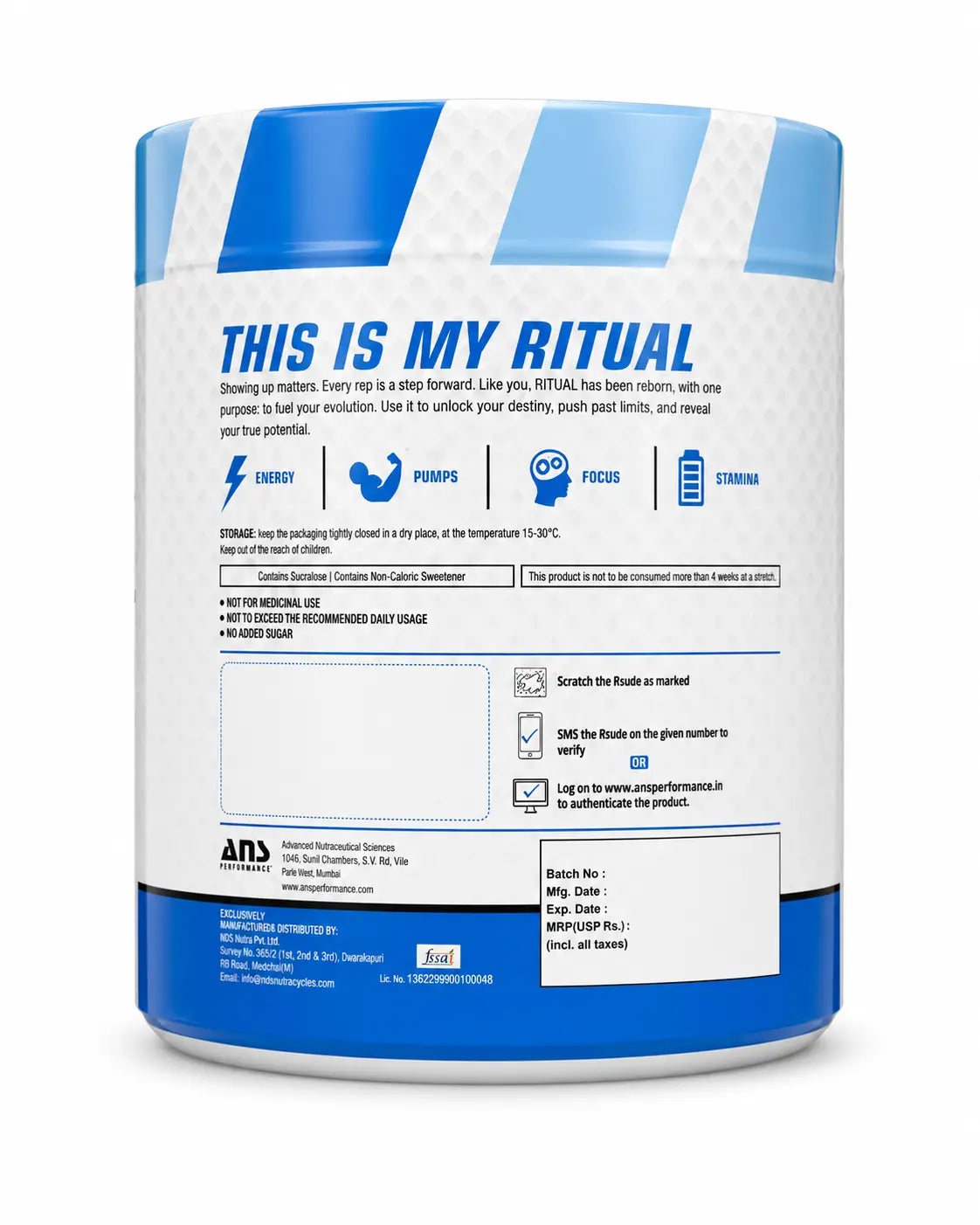 ANS Performance Ritual Pre-Workout