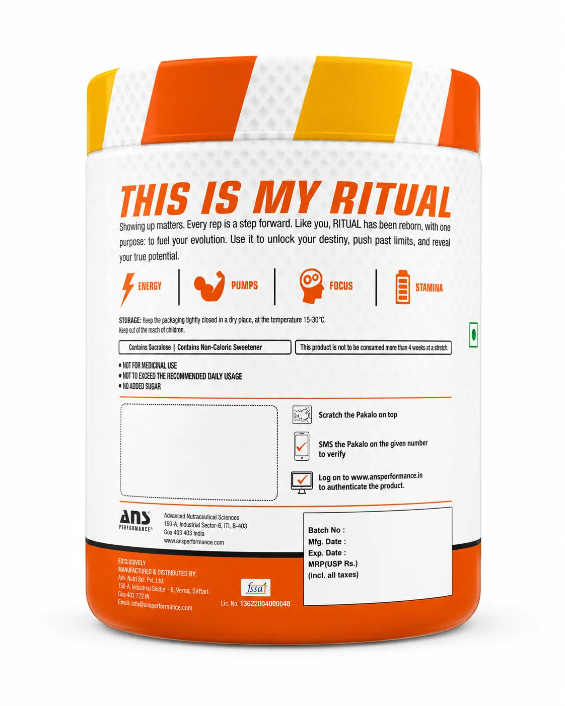 ANS Performance Ritual Pre-Workout