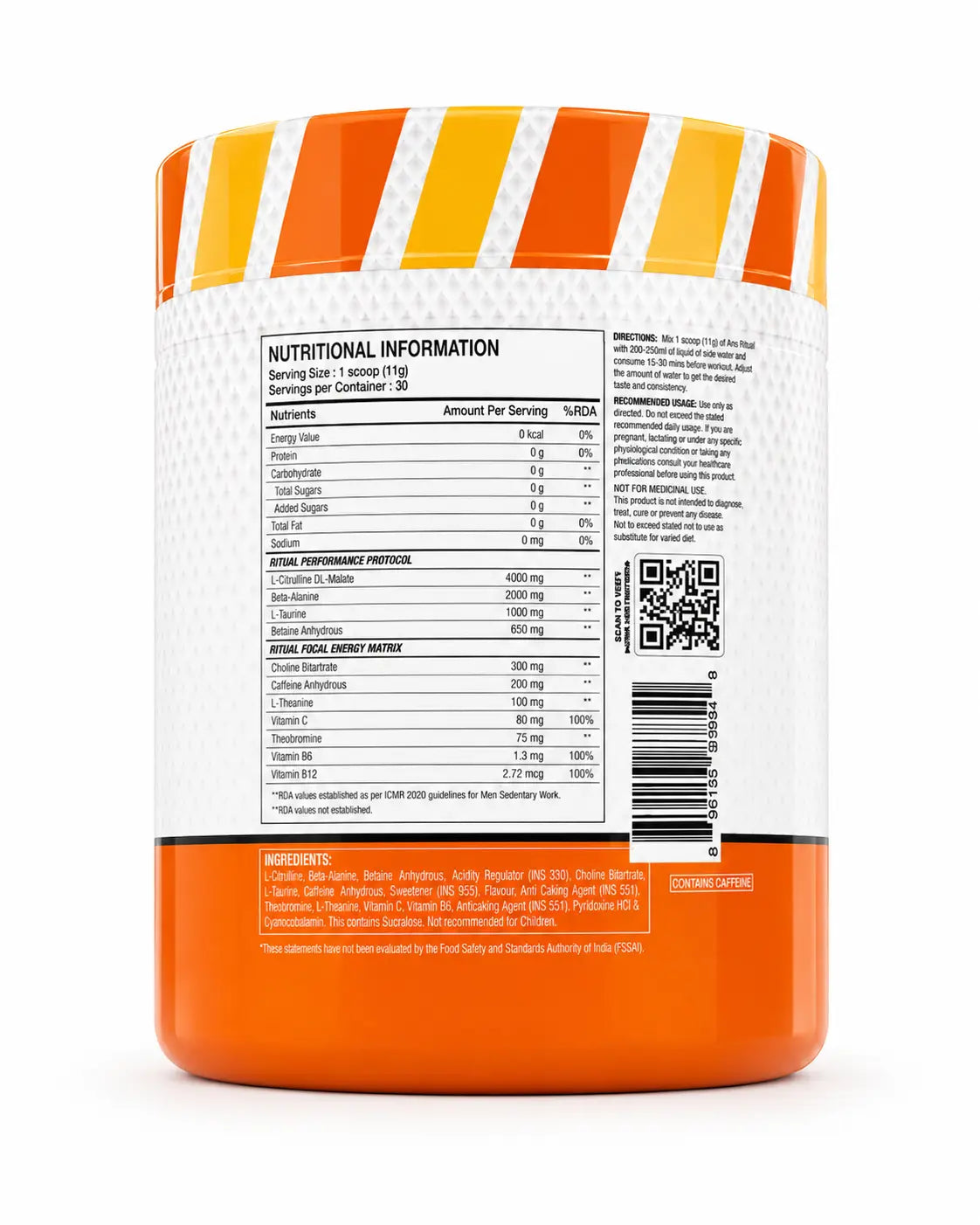 ANS Performance Ritual Pre-Workout Product vendor
