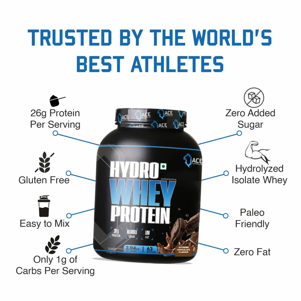 Ace Vitals Hydro Whey Protein | Imported: Mfg In European Union Product vendor