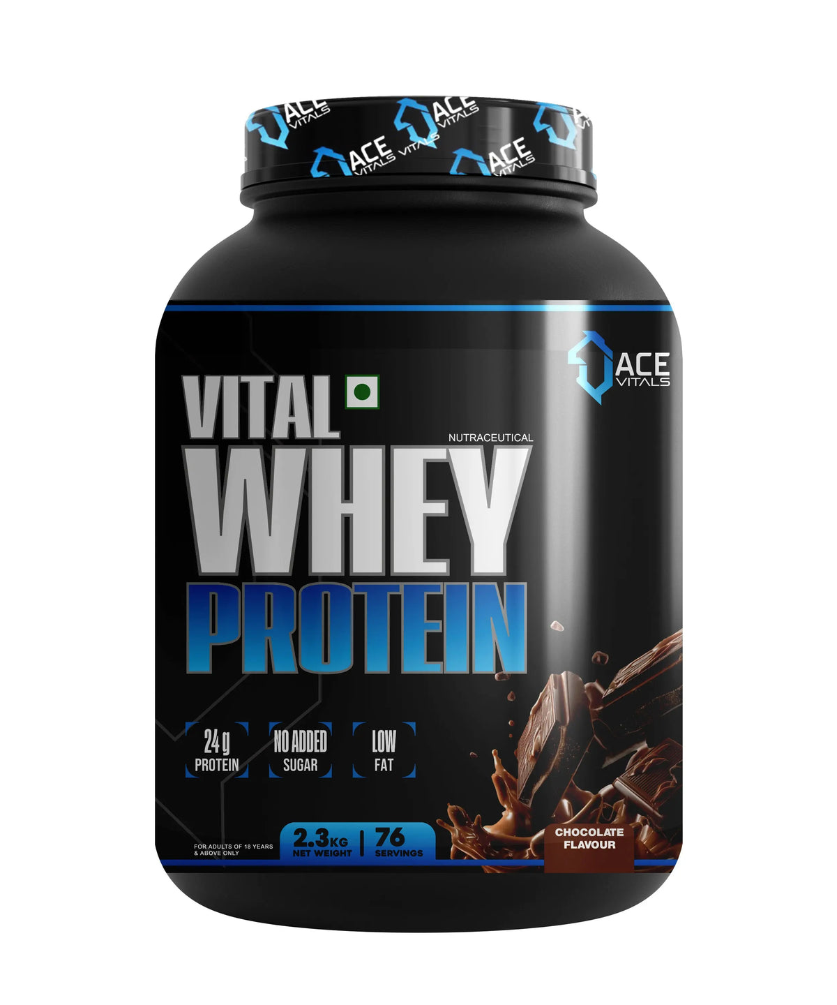 Ace Vitals Vital Whey – Premium European Whey Protein, 24g Protein, No Added Sugar Product vendor