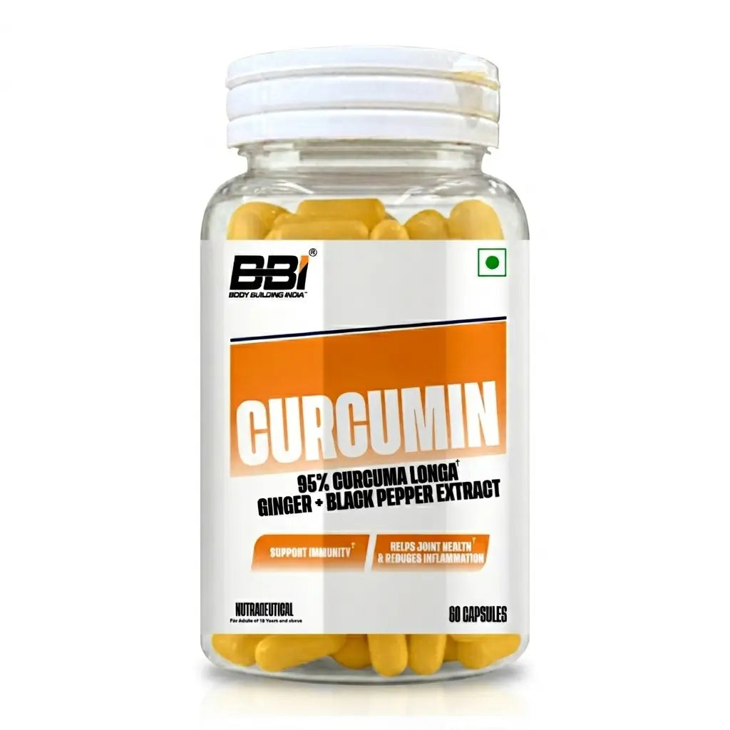 BBI Curcumin 95% Curcuma Longa with Ginger & Black Pepper Extract – Joint & Immunity Support | 60 Capsules Product vendor