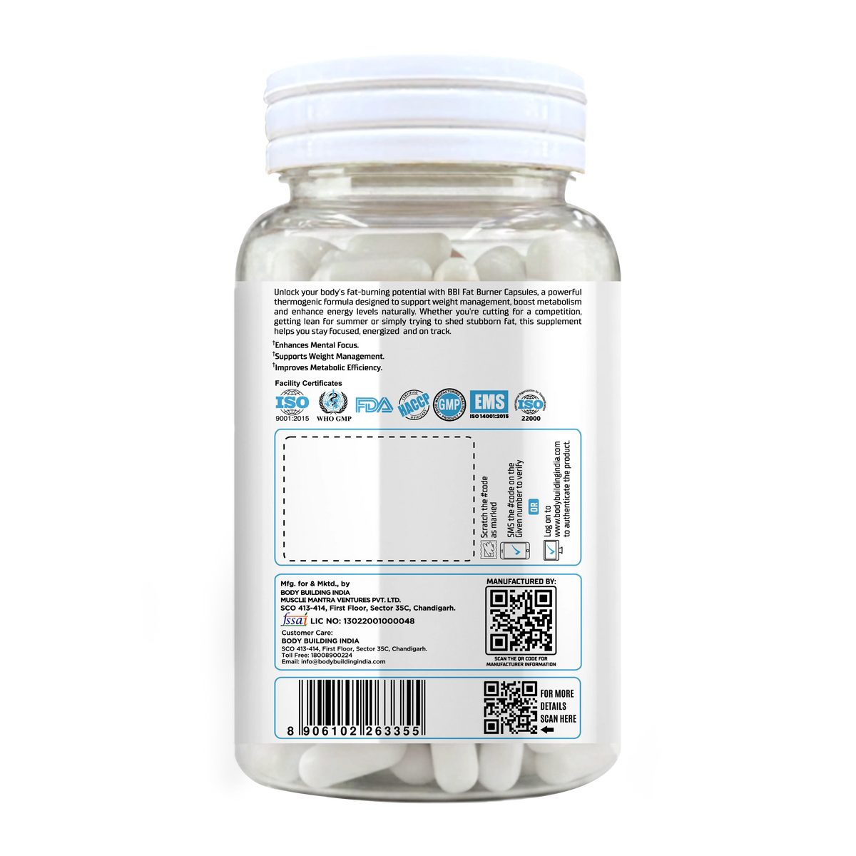 BBI Fat Burner Supplement – Thermogenic Support, Fat Metabolism & Energy | 60 Capsules Product vendor