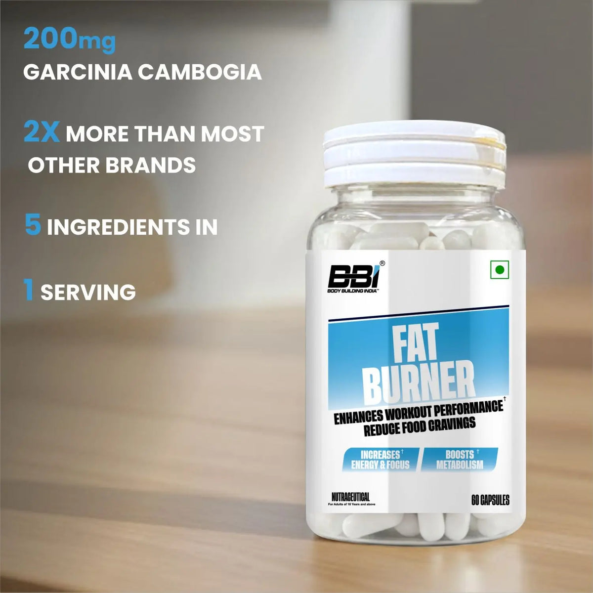 BBI Fat Burner Supplement – Thermogenic Support, Fat Metabolism & Energy | 60 Capsules Product vendor