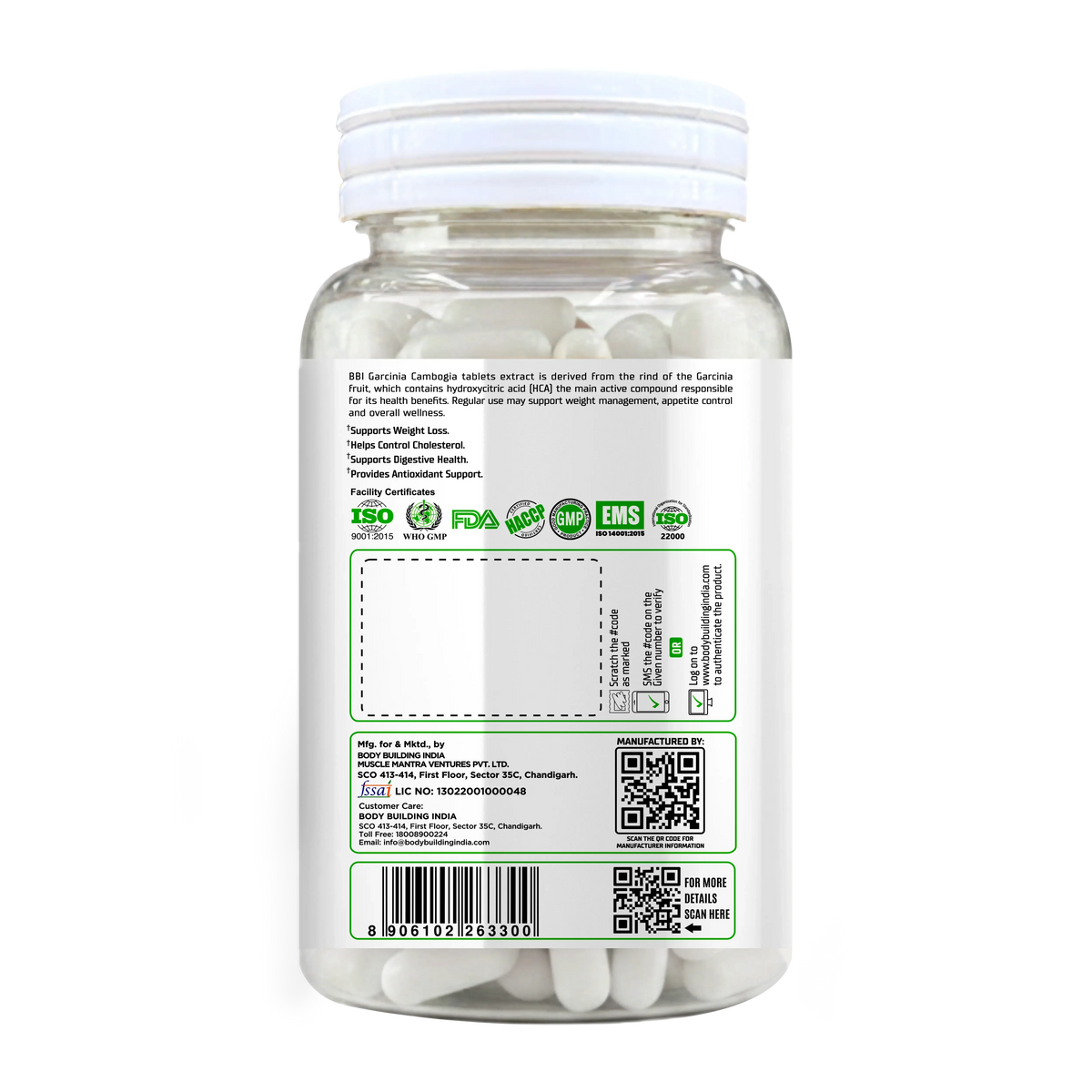 BBI Garcinia Cambogia 60 Tabs Product vendor