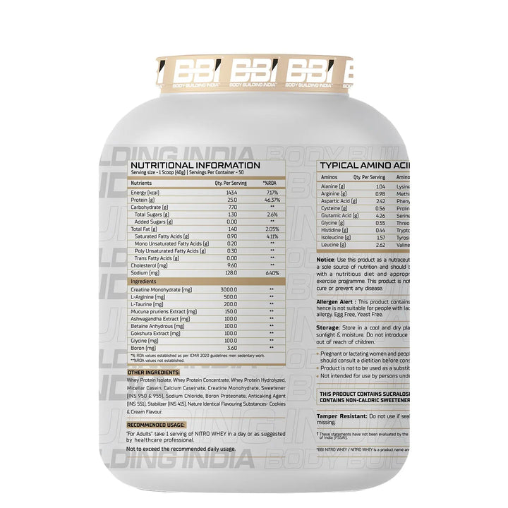 BBI Nitro Whey Protein Product vendor