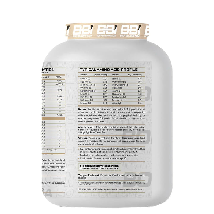 BBI Nitro Whey Protein Product vendor