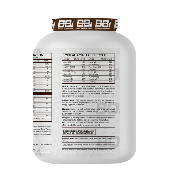 BBI Nitro Whey Protein Product vendor