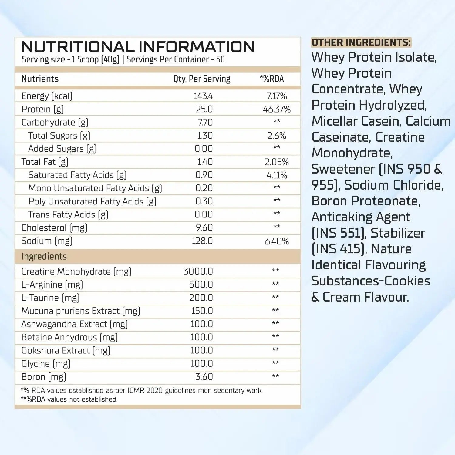 BBI Nitro Whey Protein Product vendor