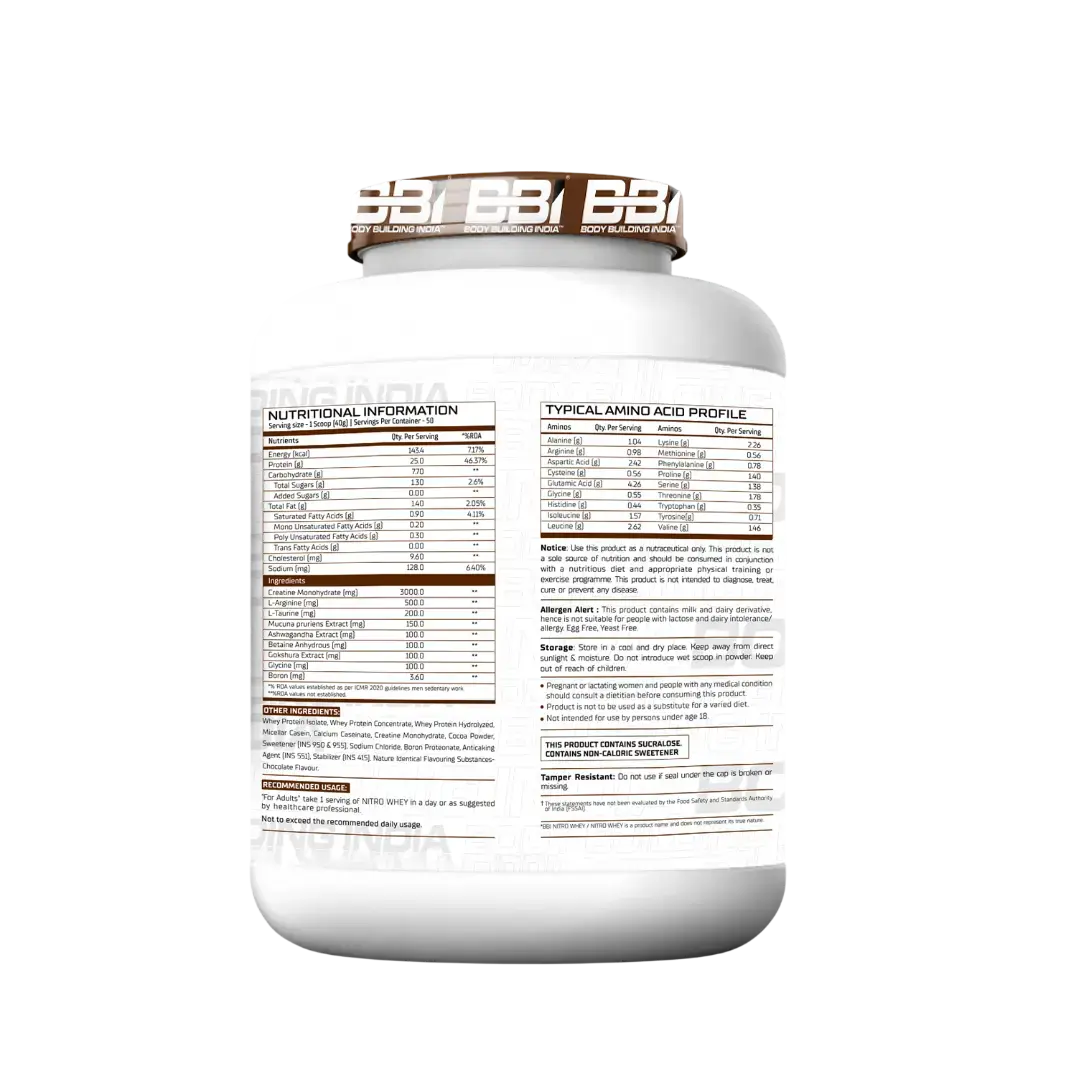 BBI Nitro Whey Protein Product vendor