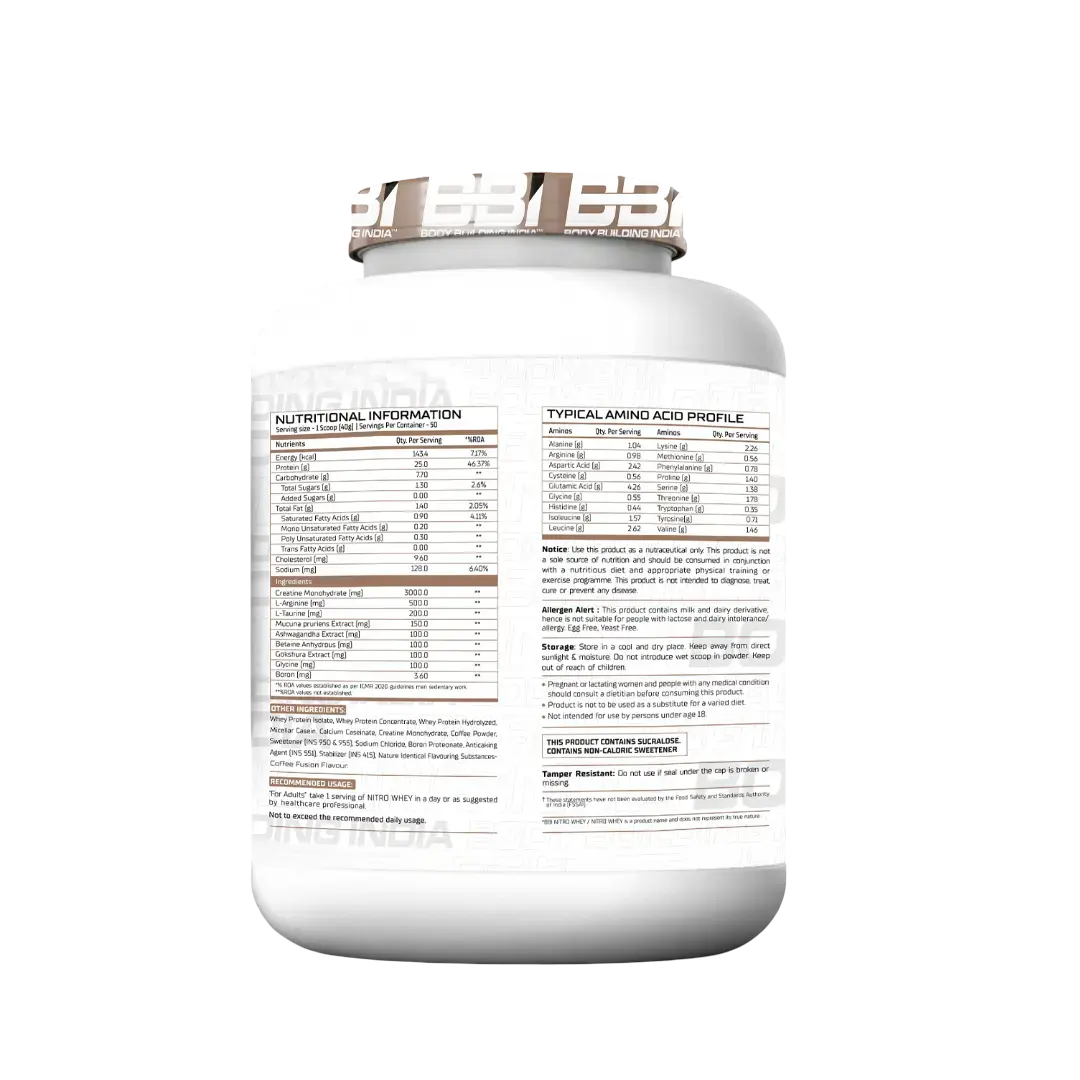 BBI Nitro Whey Protein Product vendor
