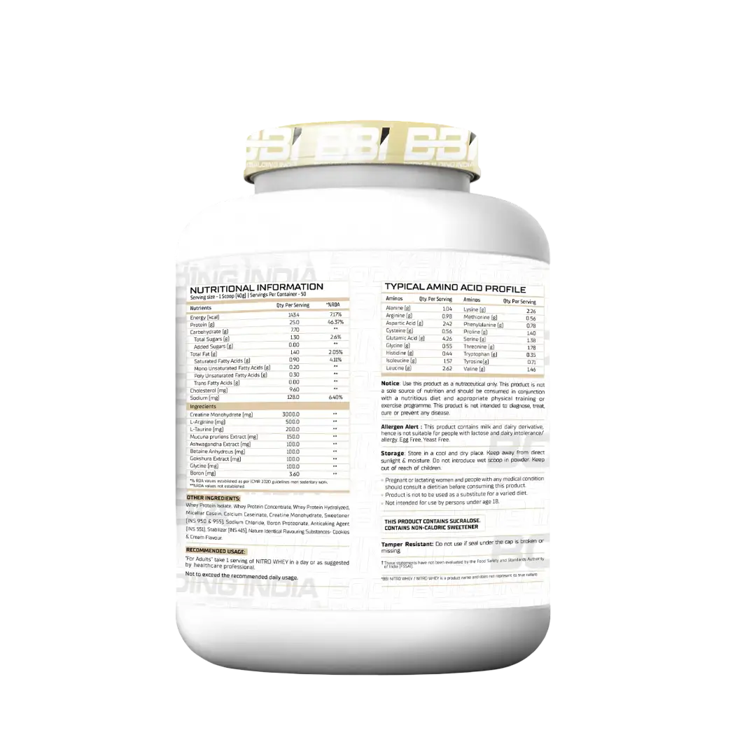 BBI Nitro Whey Protein Product vendor