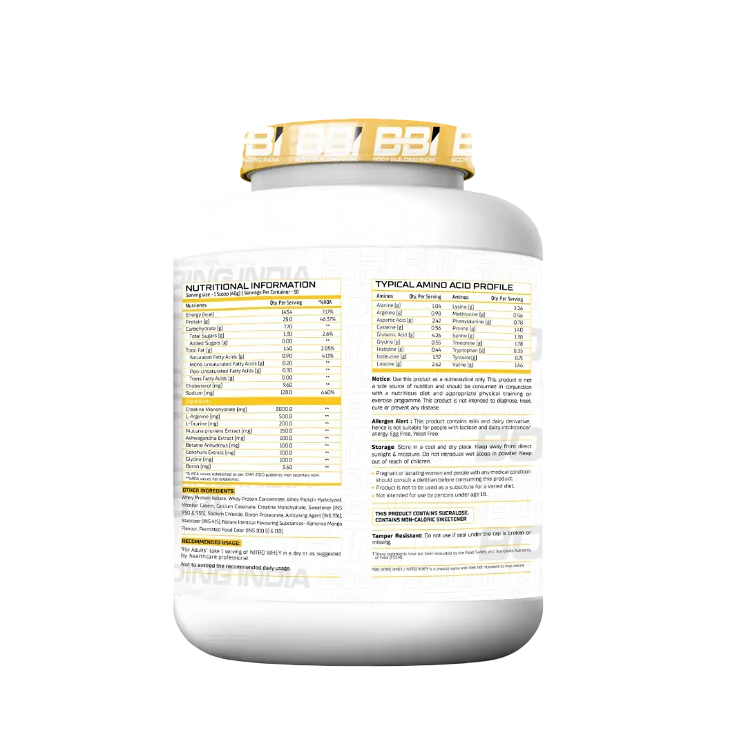 BBI Nitro Whey Protein Product vendor