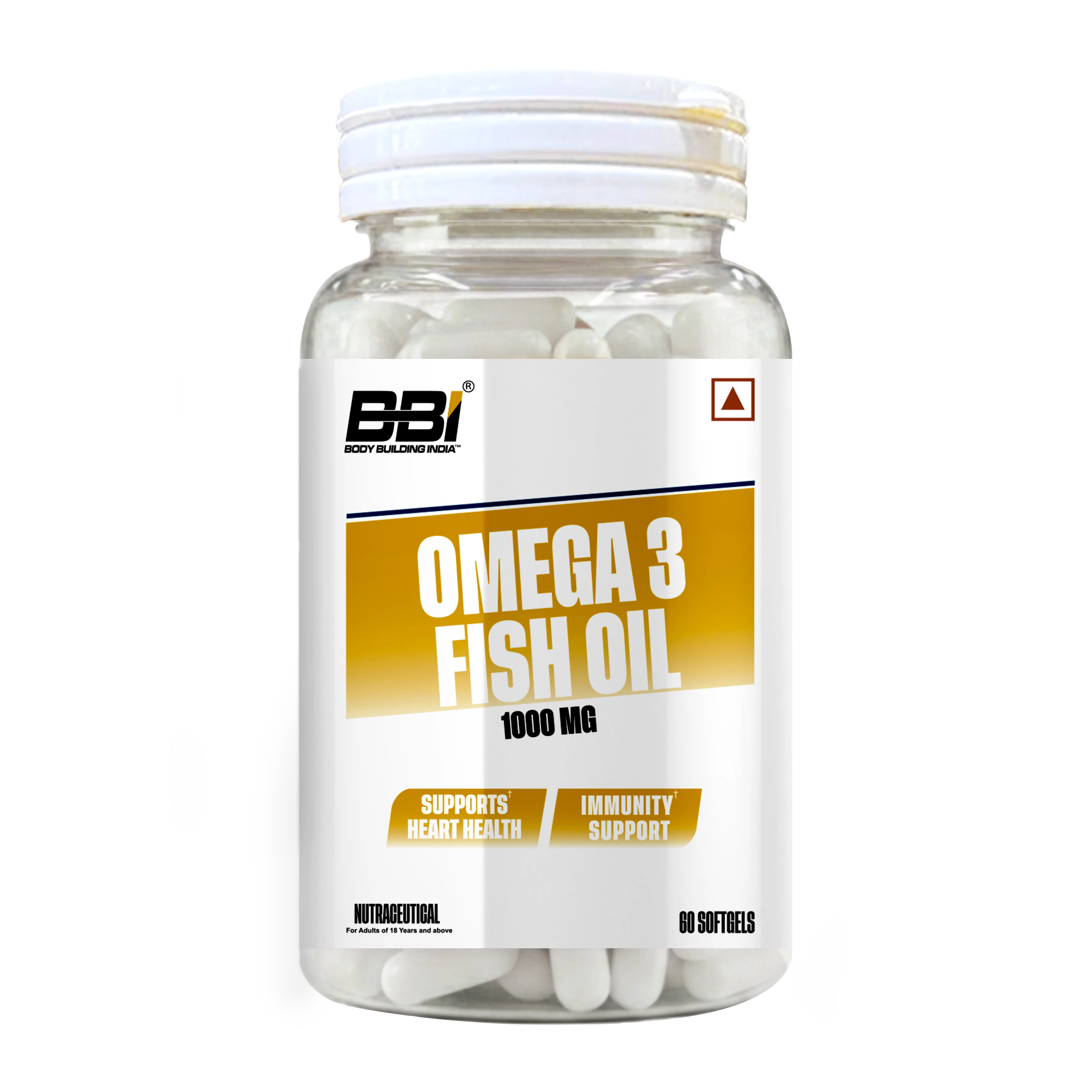 BBI Omega 3 Fish Oil 60 Softgel - Body Building India