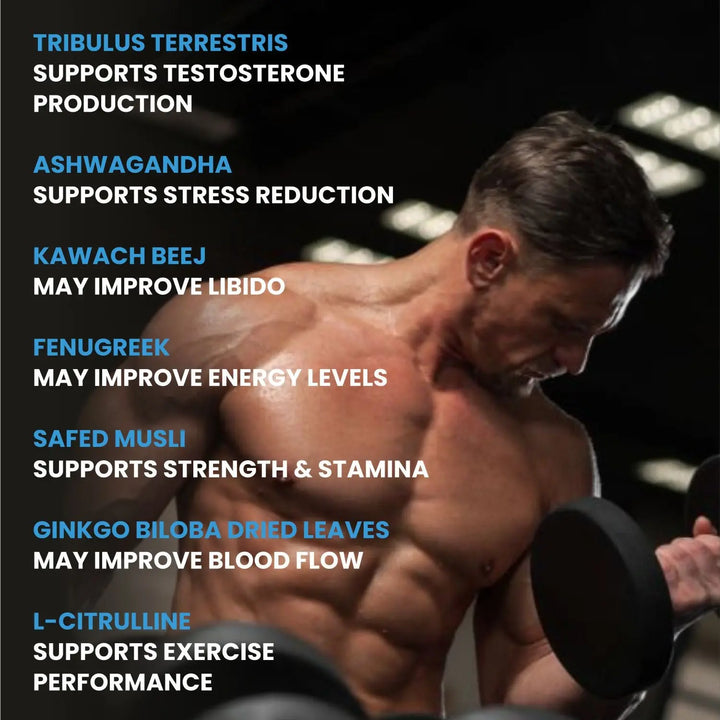 Bodybuilder Testo BBI Testo Booster 60 Capsules - Body Building India