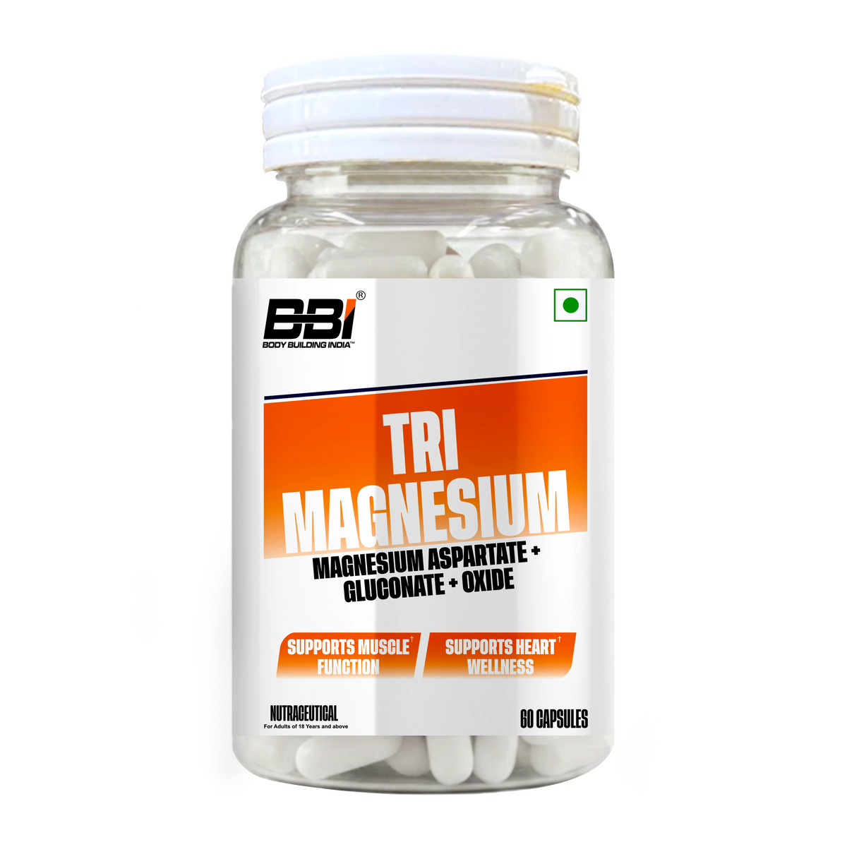 BBI Tri Magnesium Supplement – Three Magnesium Forms for Recovery, Sleep & Bone Health | 60 Caps Product vendor