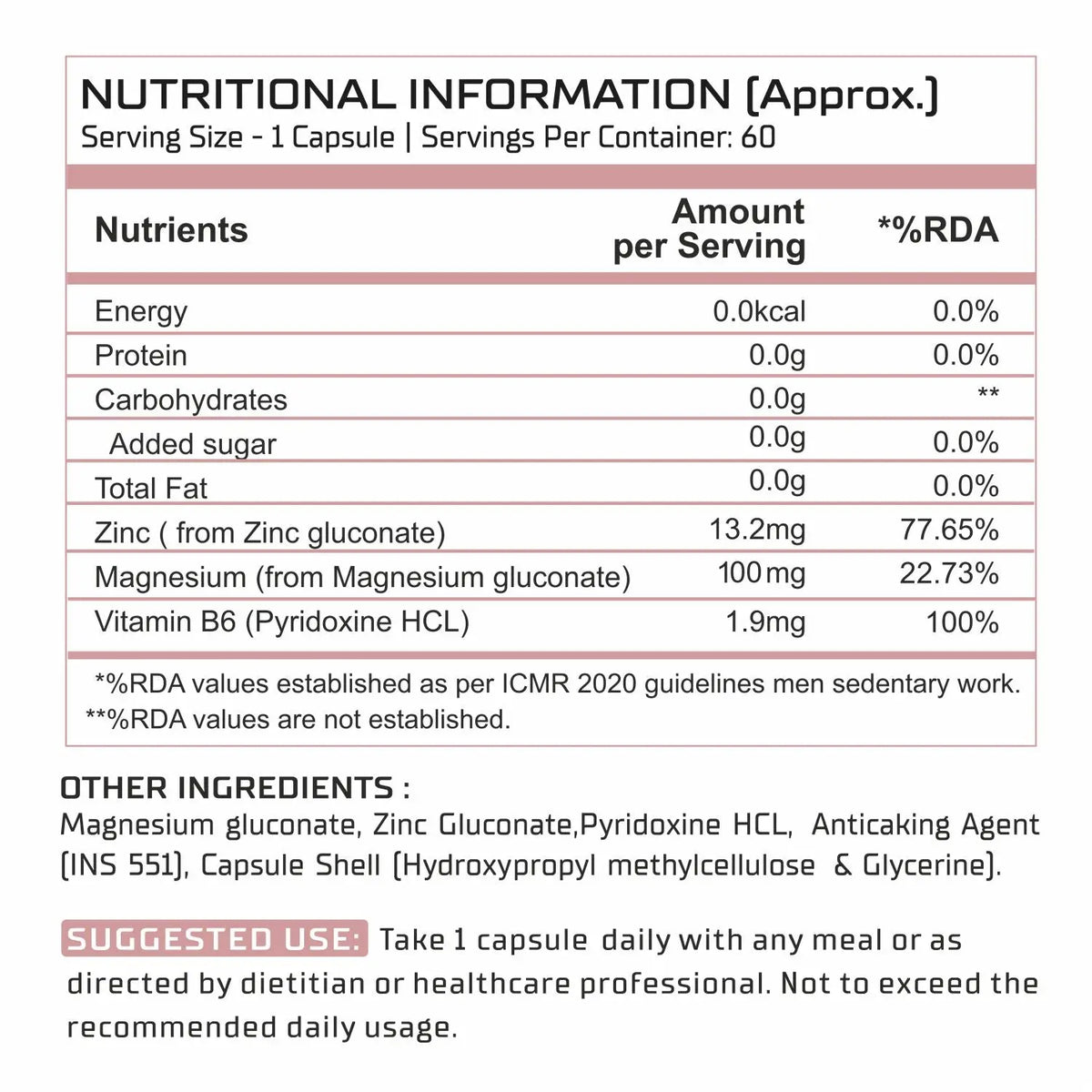 BBI ZMA Capsules (Zinc & Magnesium) – Muscle Recovery, Strength & Sleep Support (60 Capsules) Product vendor