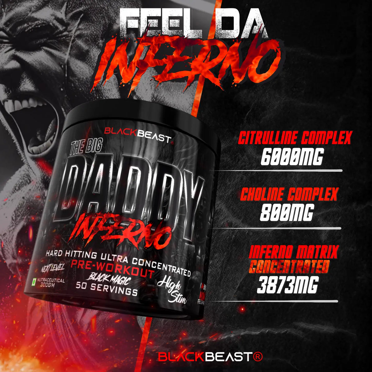 BlackBeast The Big Daddy Inferno Preworkout