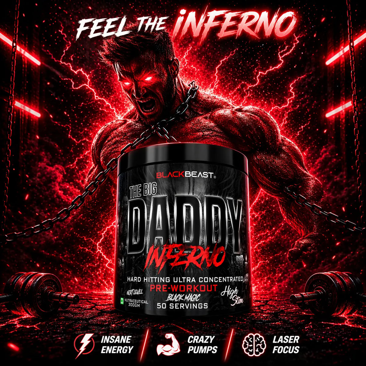 BlackBeast The Big Daddy Inferno Preworkout