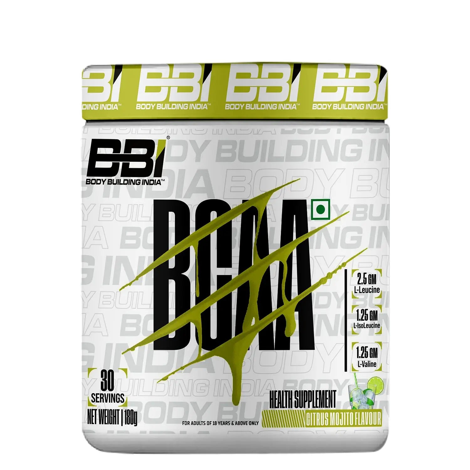 Body Building India BBI BCAA 180g Product vendor