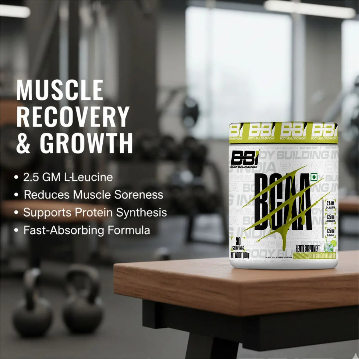 Body Building India BBI BCAA 180g Product vendor