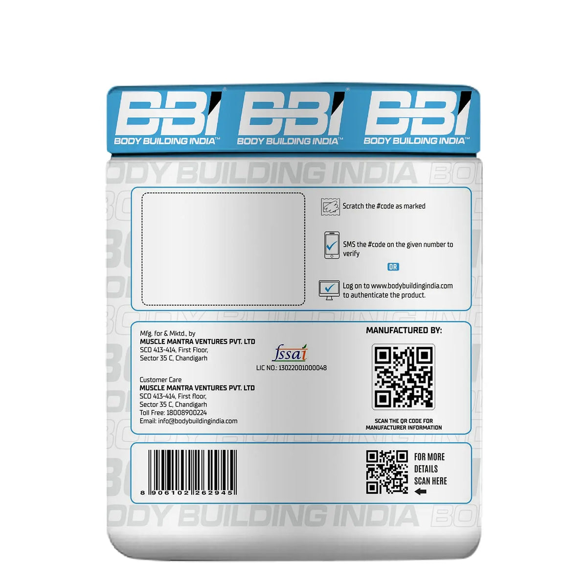 Body Building India BBI Creatine Product vendor