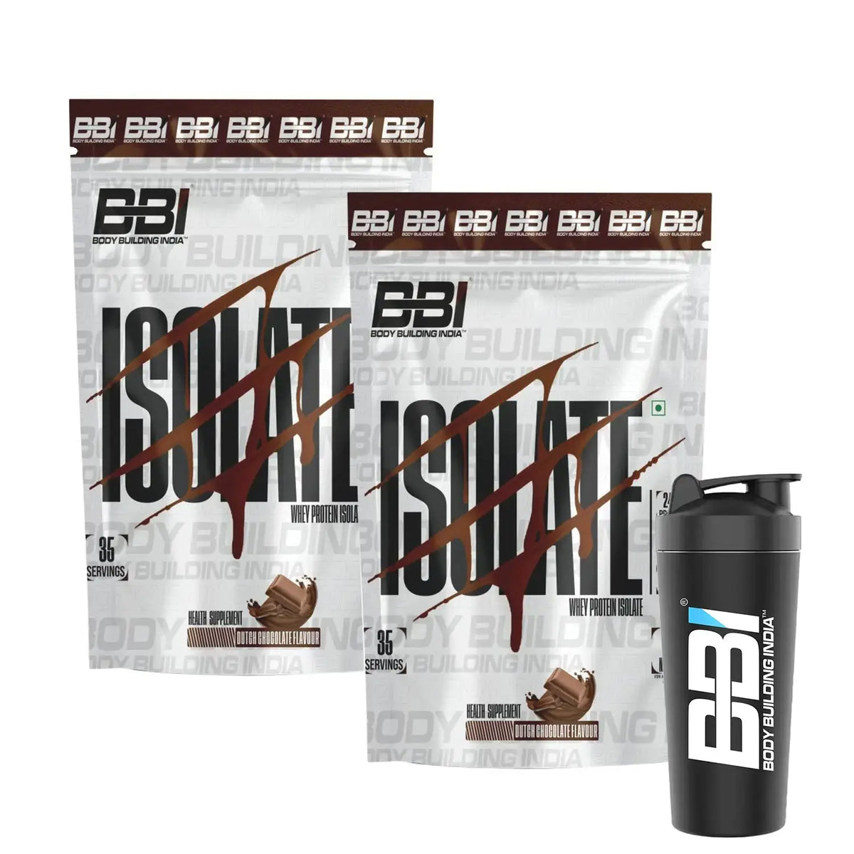Body Building India BBI ISOLATE Whey Protein Isolate | 24gm Protein | 35 Servings Product vendor