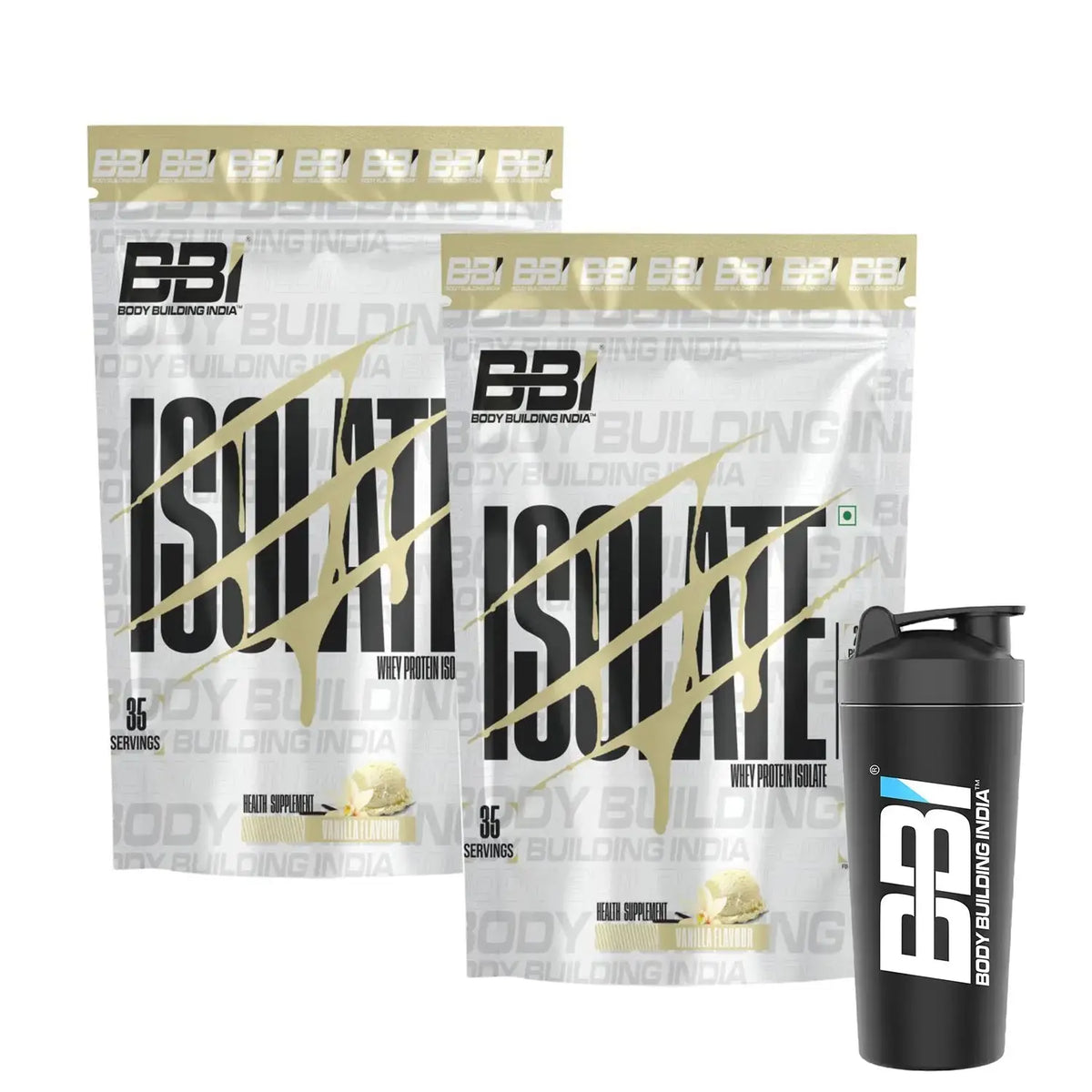 Body Building India BBI ISOLATE Whey Protein Isolate | 24gm Protein | 35 Servings Product vendor