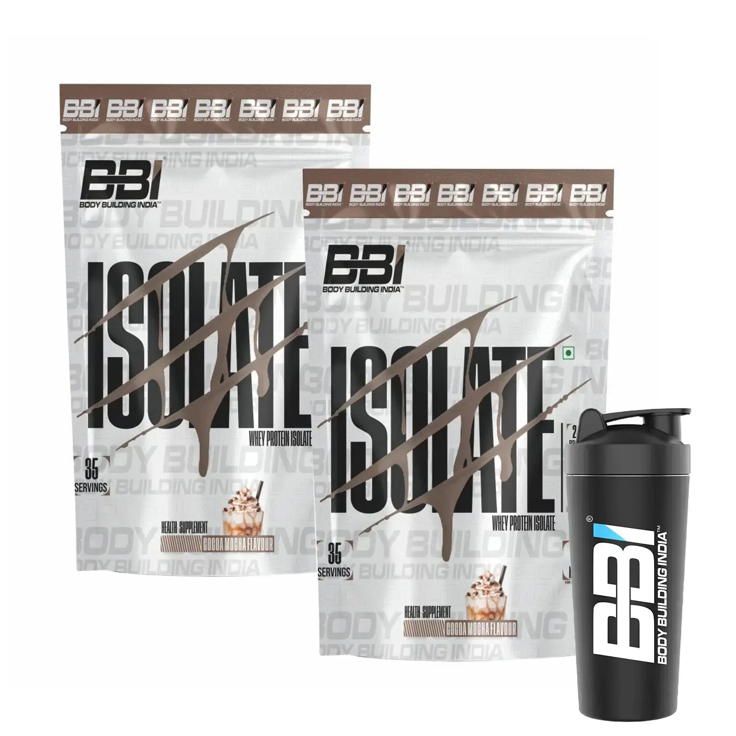 Body Building India BBI ISOLATE Whey Protein Isolate | 24gm Protein | 35 Servings Product vendor