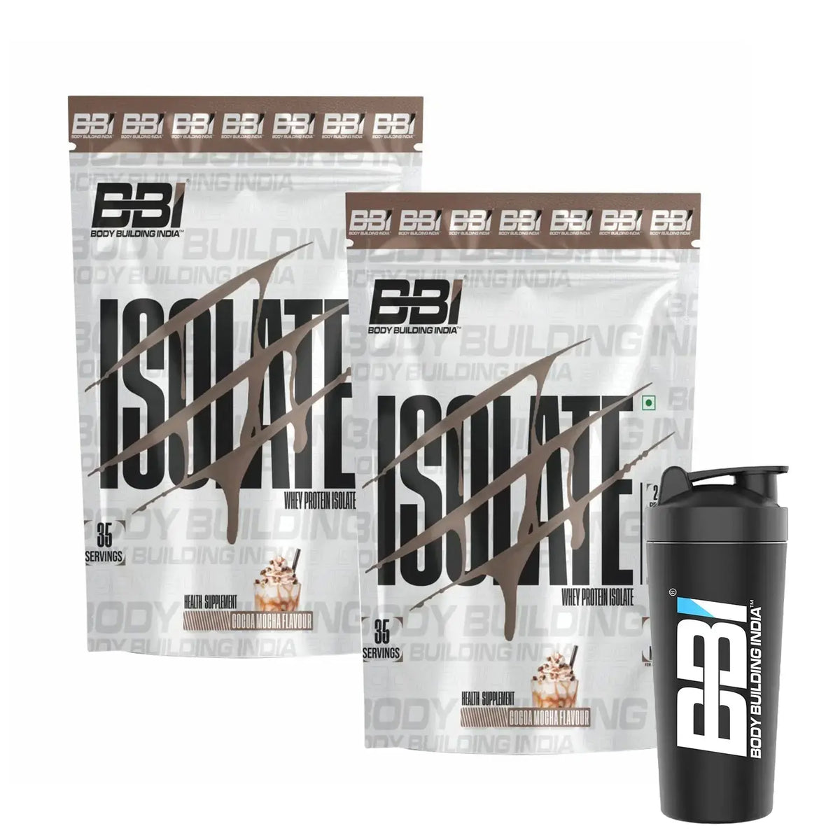 Body Building India BBI ISOLATE Whey Protein Isolate | 24gm Protein | 35 Servings Product vendor