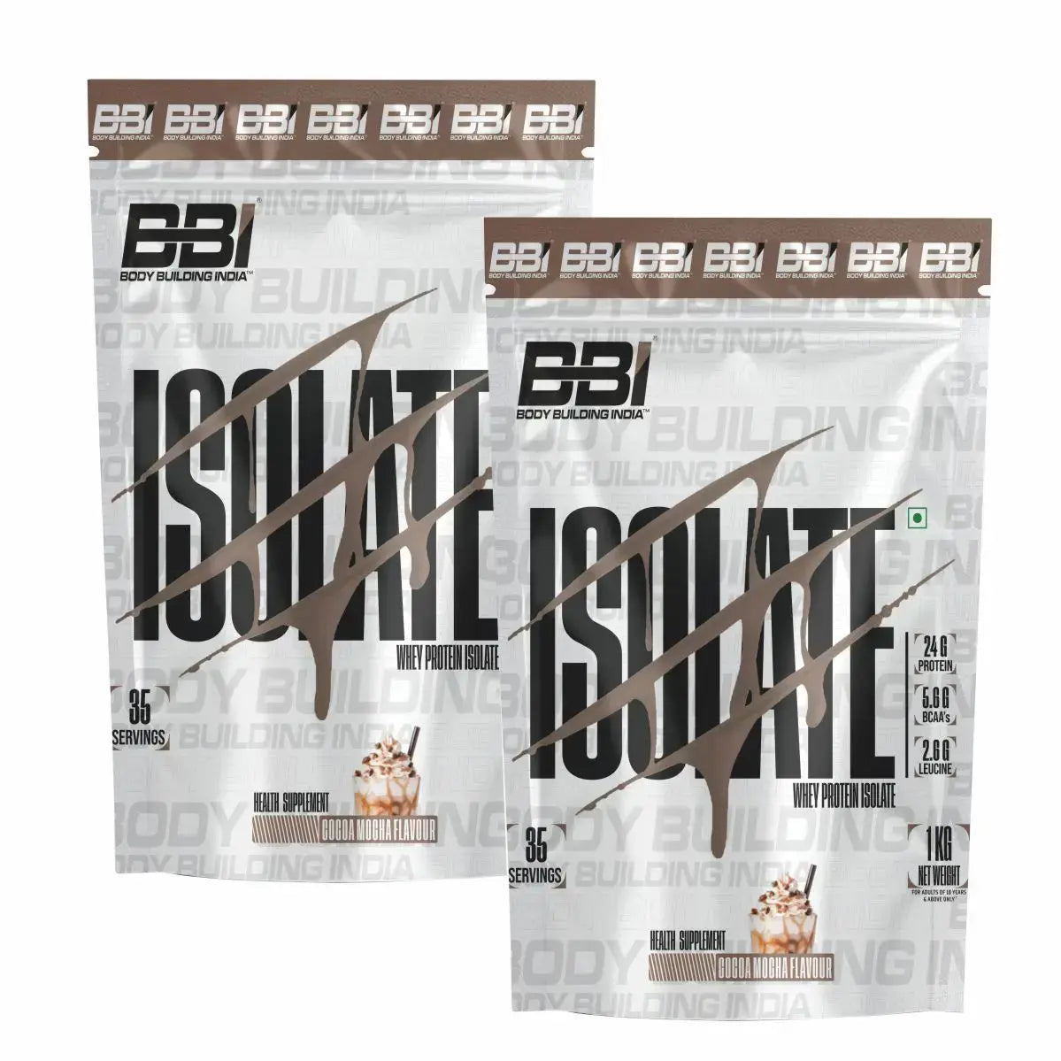 Body Building India BBI ISOLATE Whey Protein Isolate | 24gm Protein | 35 Servings Product vendor