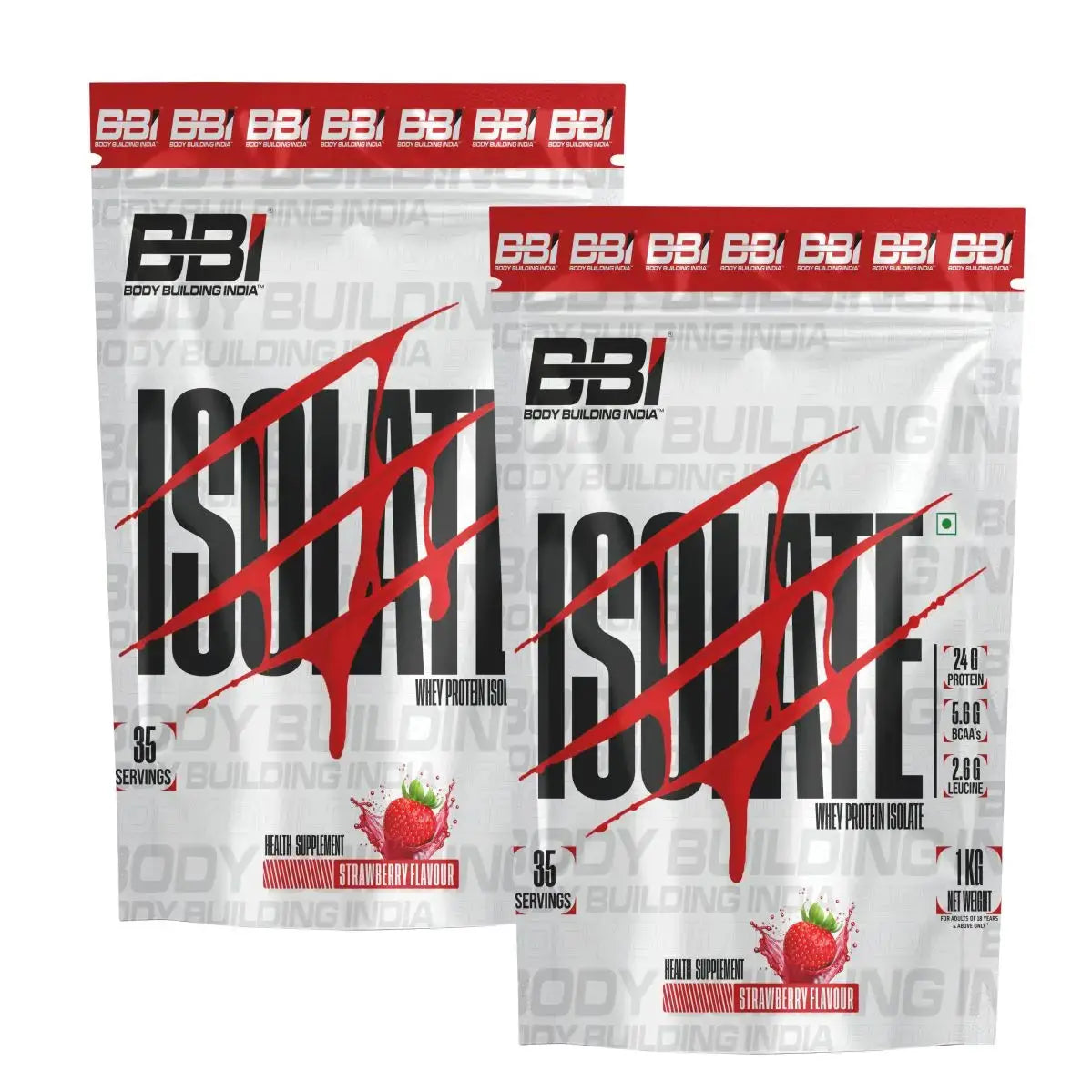 Body Building India BBI ISOLATE Whey Protein Isolate | 24gm Protein | 35 Servings Product vendor