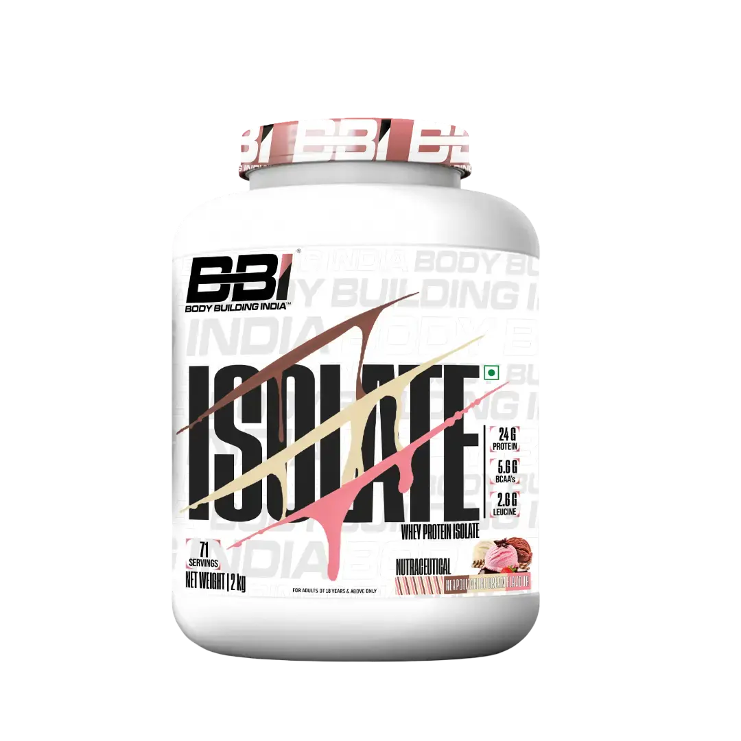 Body Building India BBI ISOLATE Whey Protein Isolate | 24gm Protein Product vendor