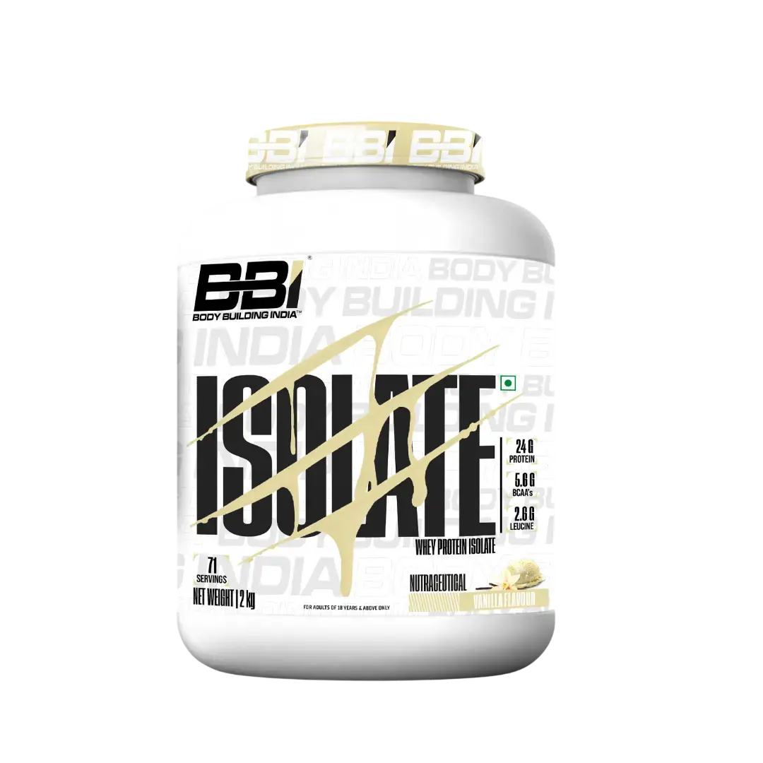 Body Building India BBI ISOLATE Whey Protein Isolate | 24gm Protein Product vendor