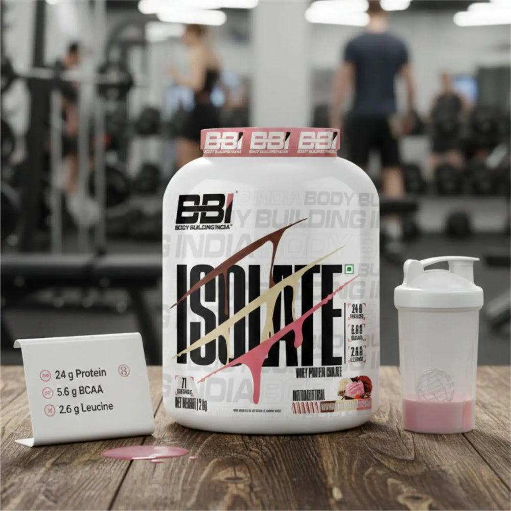 Body Building India BBI ISOLATE Whey Protein Isolate | 24gm Protein Product vendor