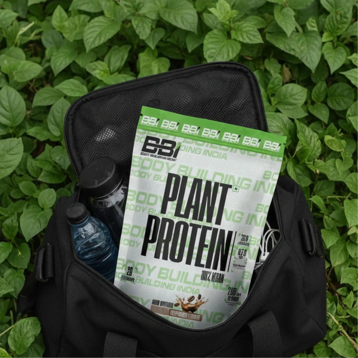 Body Building India BBI Plant Protein | Pea Protein Isolate & Brown Rice Protein | Added Vitamins and Minerals| Added Digizyme digestive enzymes| 2lbs Product vendor