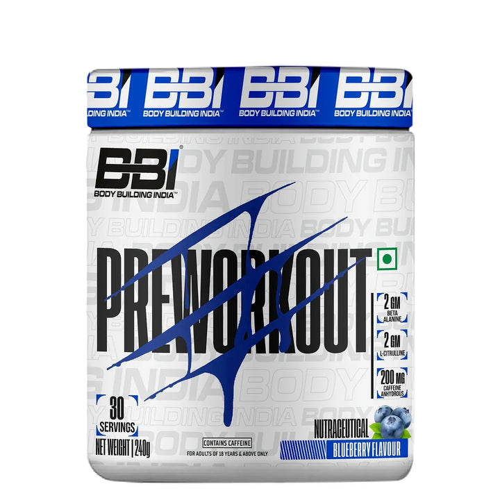 Body Building India BBI Pre-Workout 240g Product vendor