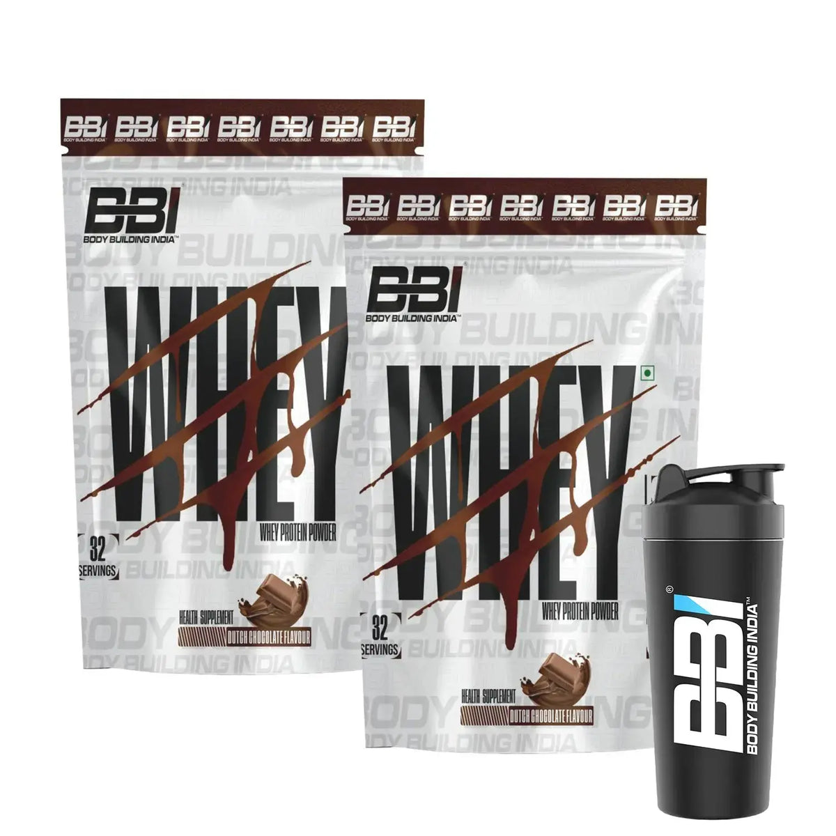 Body Building India BBI Whey Protein Powder | 24gm Protein | Whey Isolate Primary Source Product vendor