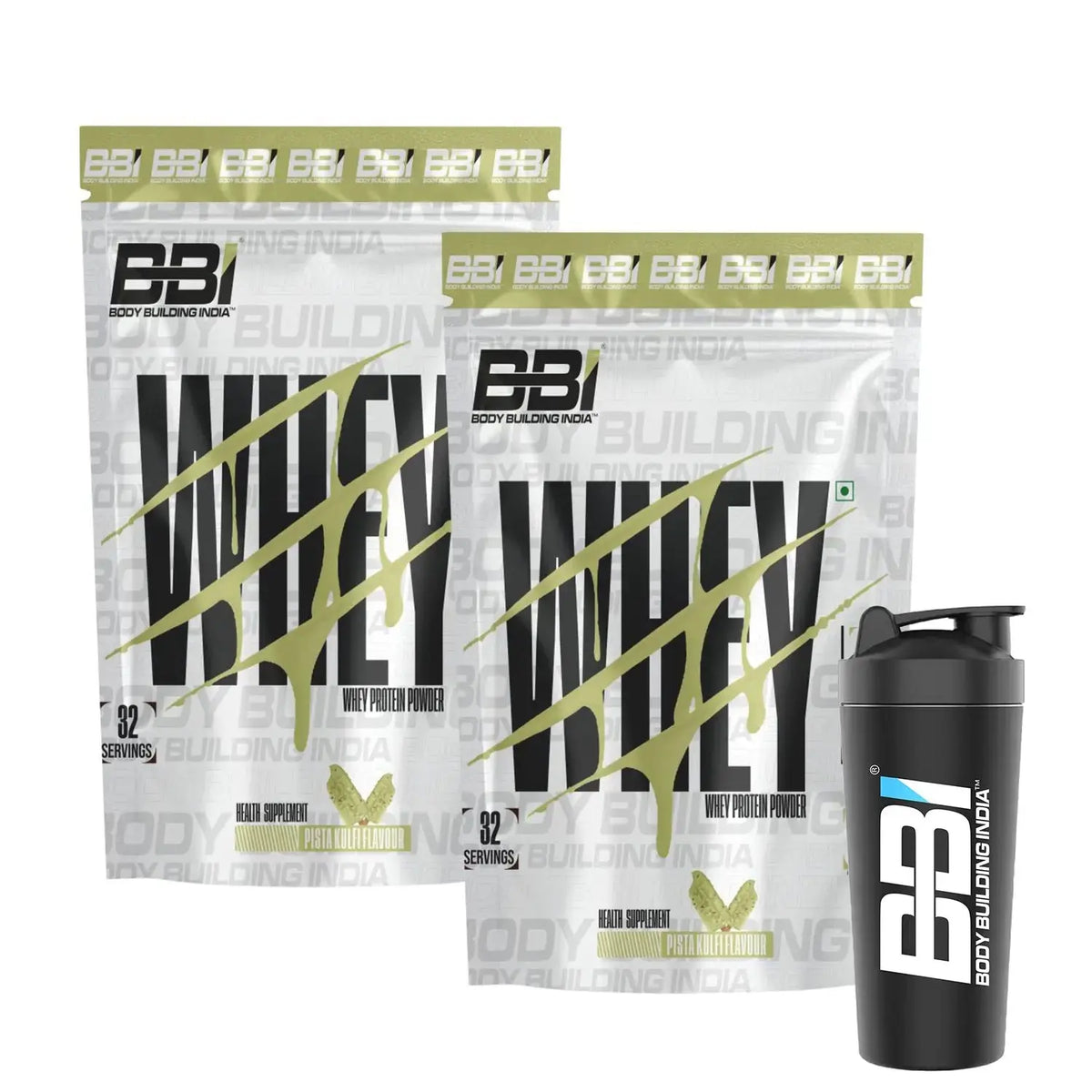 Body Building India BBI Whey Protein Powder | 24gm Protein | Whey Isolate Primary Source Product vendor