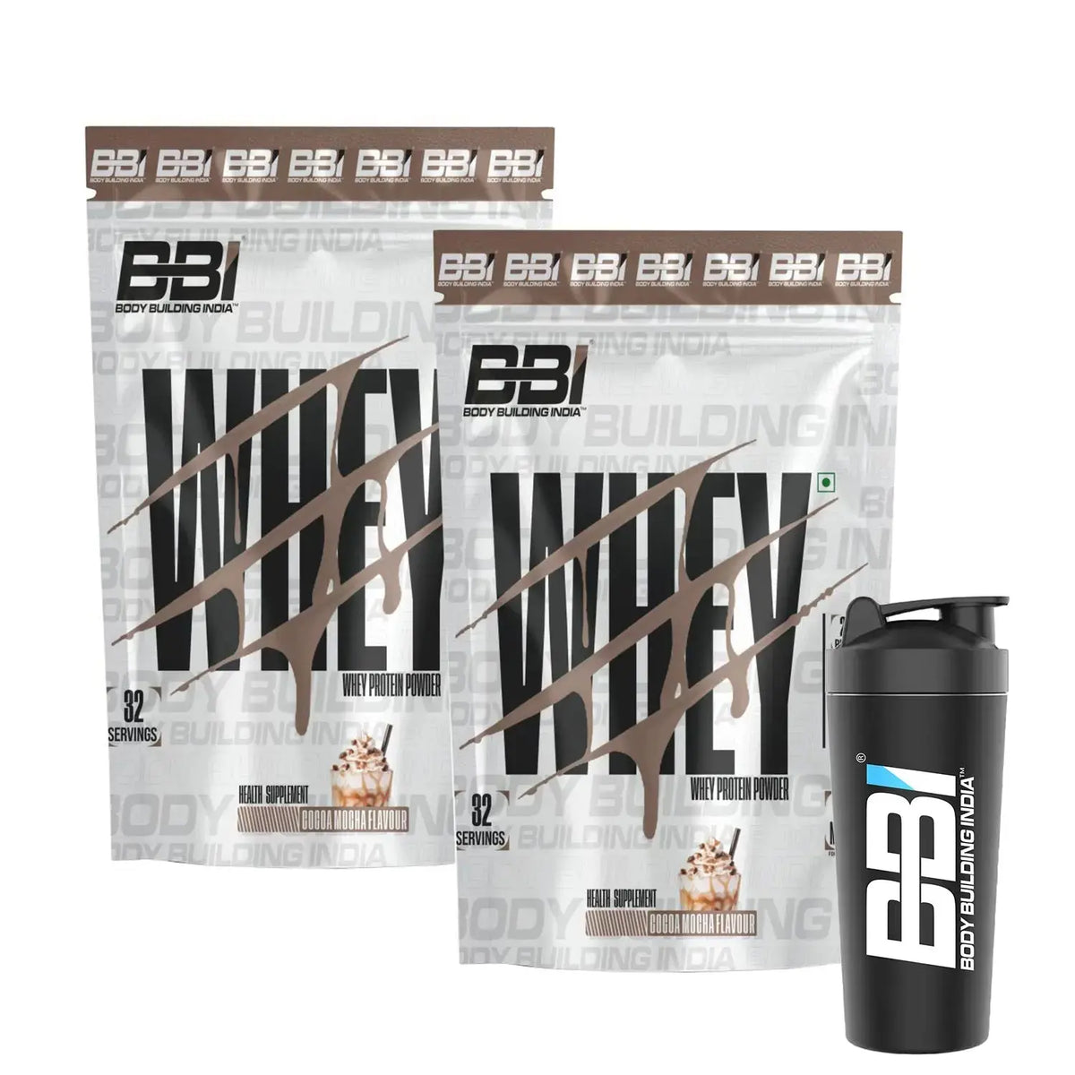 Body Building India BBI Whey Protein Powder | 24gm Protein | Whey Isolate Primary Source Product vendor