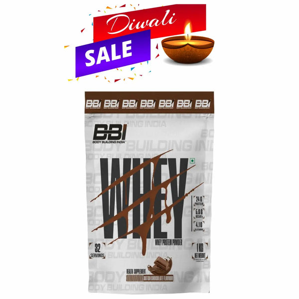 Body Building India BBI Whey Protein Powder | 24gm Protein | Whey Isolate Primary Source Product vendor