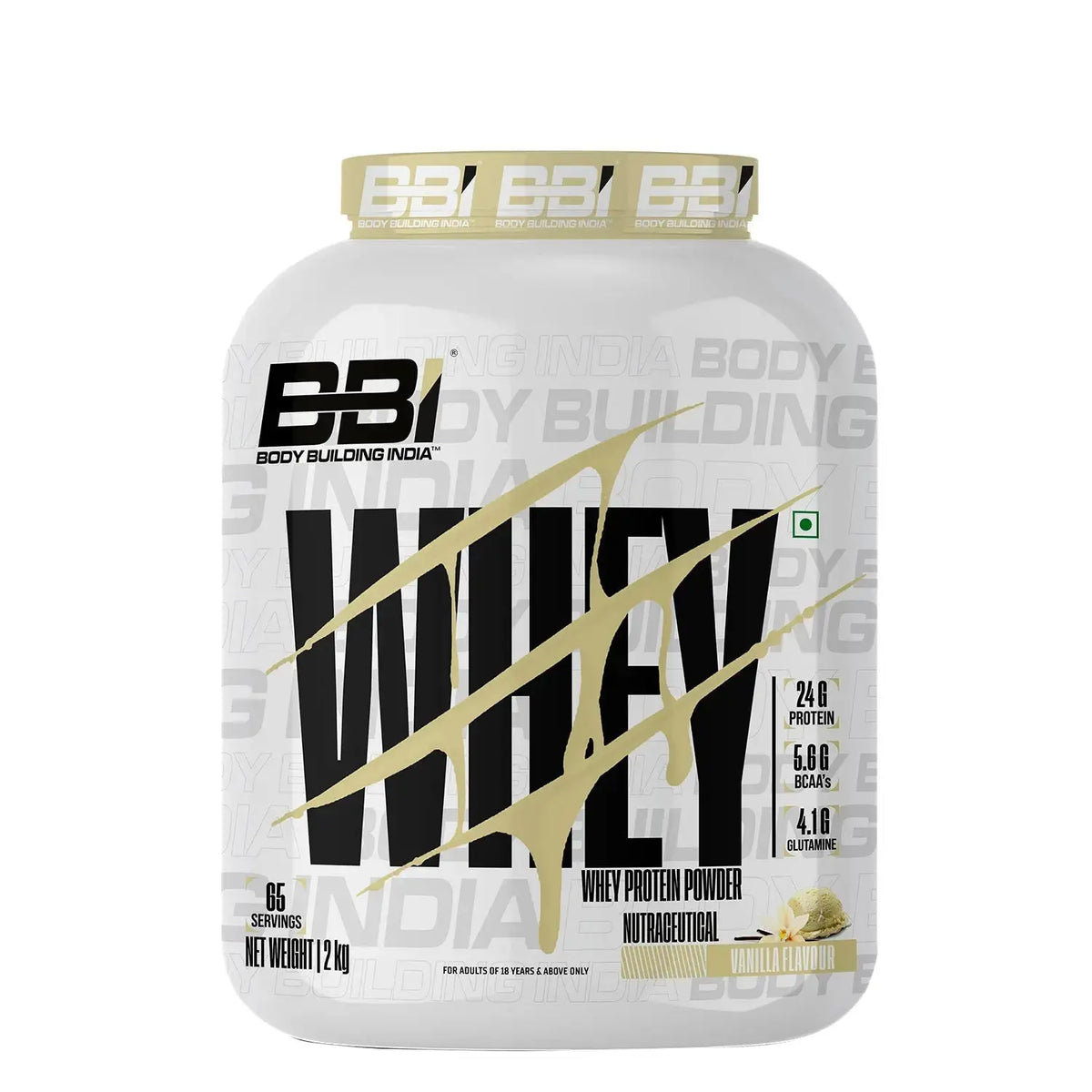 Body Building India BBI Whey Protein Powder | 24gm Protein | Whey Isolate Primary Source Product vendor